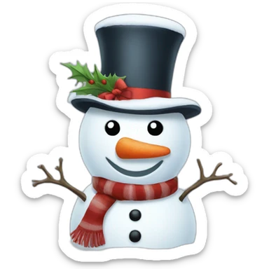 snowman sticker