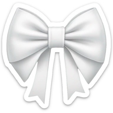 white bow sticker