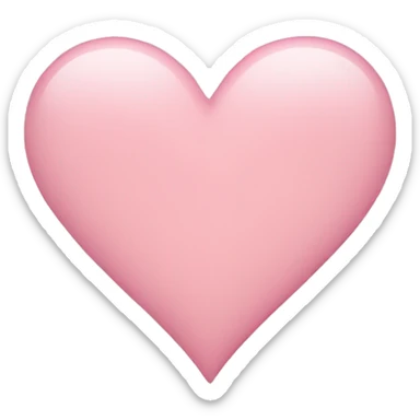 Light pink heart sticker