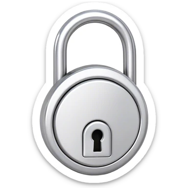 White gold engagement ring padlock  sticker