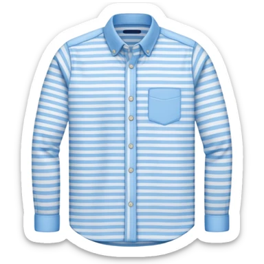 un maillot rayé fine bleu clair sticker