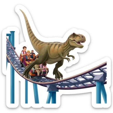 VelociRaptor in VelociCoaster at Universal sticker