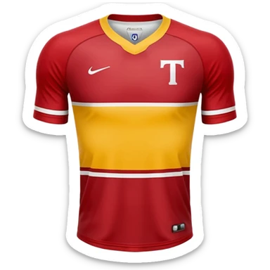 red, yellow, white titan jersey sticker