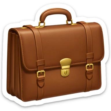 Money filled briefcase sticker