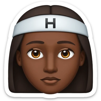 🥷🏽poneles los ojos todos blancos y en la frente ponele la H porfa sticker