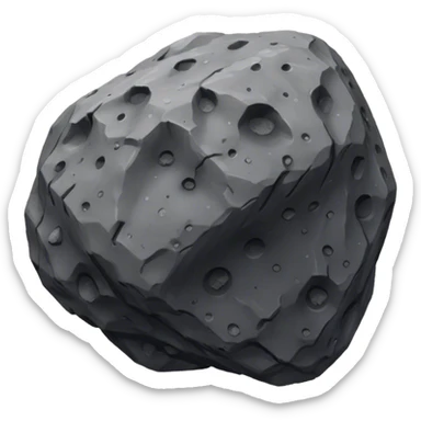 very realistic acteroid sticker