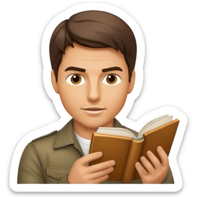tom cruise read book sticker