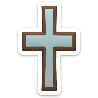 Double cross with shorter cross at the top  sticker