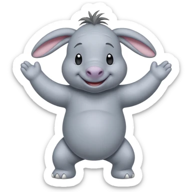 eeyore dancing sticker