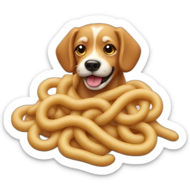 noodle dog sticker