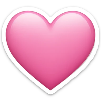 Pink heart  sticker