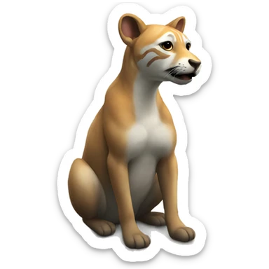 realistic animal by the water sticker