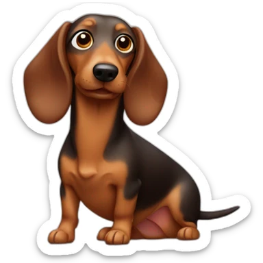 sausage dog sticker