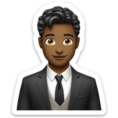 Hot rich handsome smart boy sticker