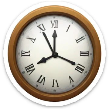 Clock that tea sticker