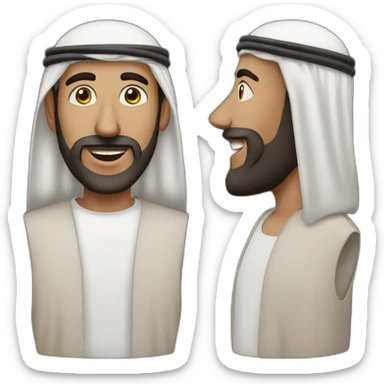 The past arab man sticker