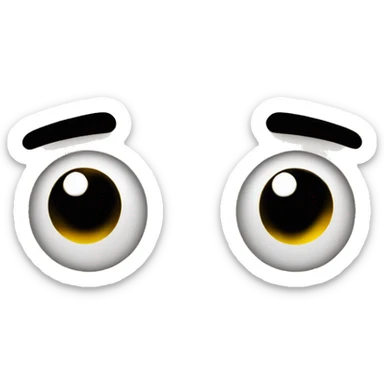 Half smile face half sad face vertically  sticker