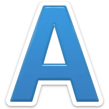 lettre i, style 3D premium
"3D rounded-square icon in soft bleu with a beveled edge, bold serif letter 'A' centered, strong specular highlights, inner glow, 1024x1024, SVG" sticker