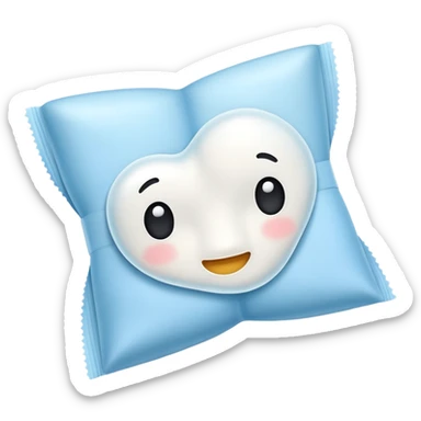 Bubble tissue wipes sticker