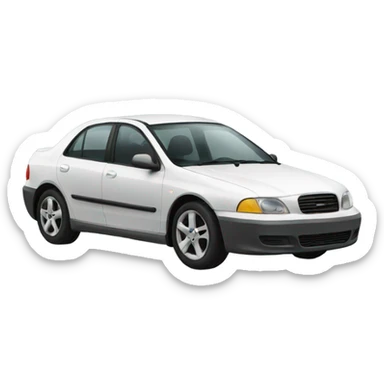 girl on car  sticker