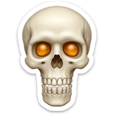 can you generate simple emoji about healthy bone sticker