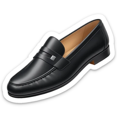 Black Leather Loafer sticker