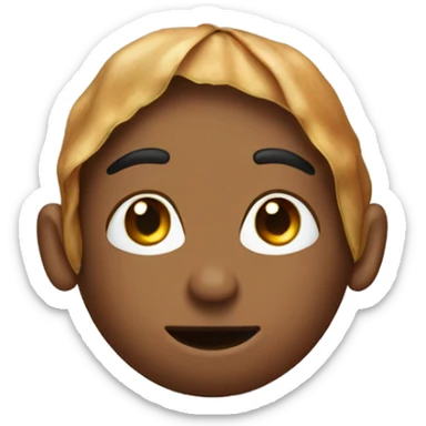 A pinto bean with a halo wrapped around it sticker