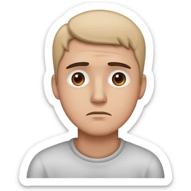 Lonely man sad sticker