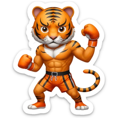 Tiger boxer  sticker