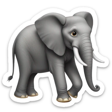 elephant with heels sticker