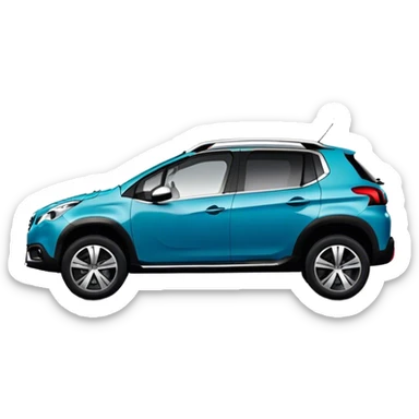 Peugeot 2008 couleur bleu émeraude sticker