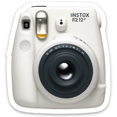 instax 12 white sticker