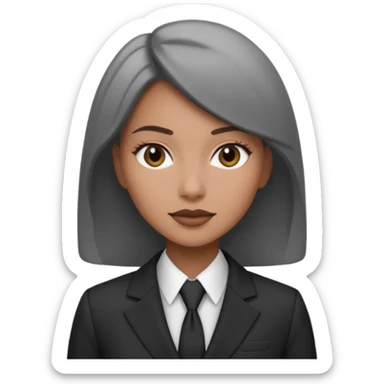 Business Photoshoot woman back and white style sticker