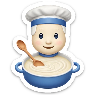 Pillsbury dough boy makes progresso soup sticker