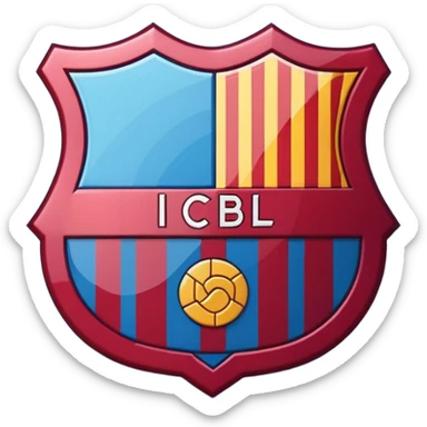 generate Barcelona logo  sticker