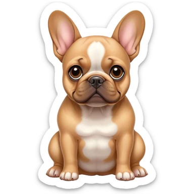 Fawn French bulldog  sticker