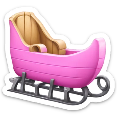 Pink sled sticker
