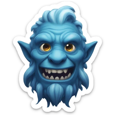 burping firbolg spectral giant blue sticker