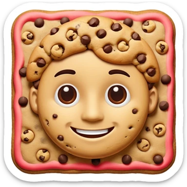 Chocolate Chip Cookie Man sticker