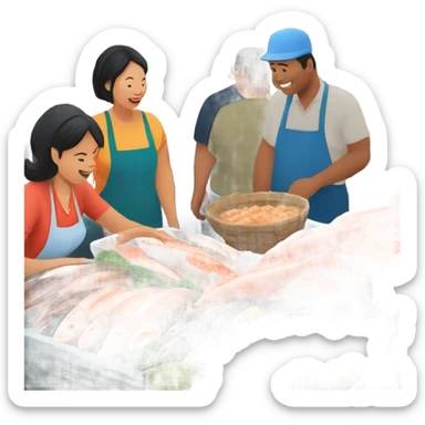 Tsukiji fish market sticker