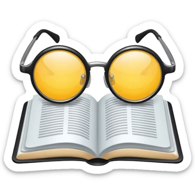 unas gafas lectura sticker