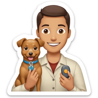 Dog Clicker trainer sticker