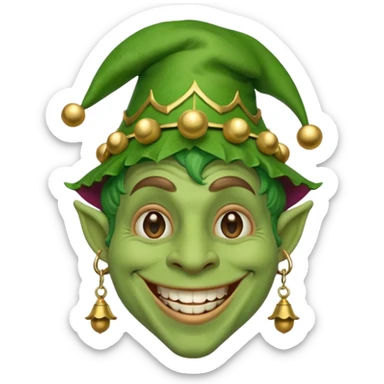 master troll jester sticker