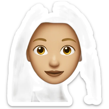 blond woman straight hair coloured top sticker