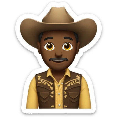  Cowboy with a dress sticker