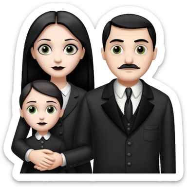 addams fmaily sticker