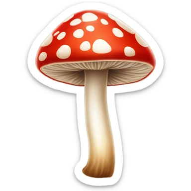 Mushroom sticker