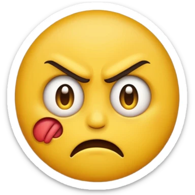 emoji diciendo malas palabras sticker