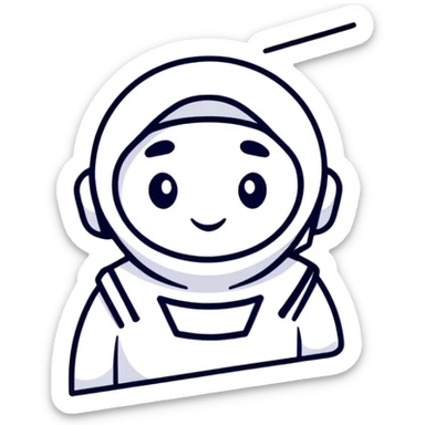 character card avatar in sticker style sticker