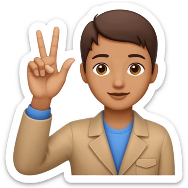 SIGN LANGUAGE LETTER A IN HANDSIGN sticker